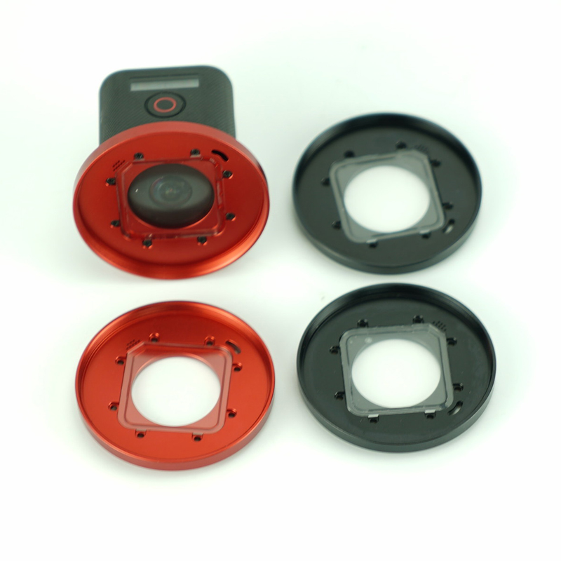 Gopro Hero 4 Accessories CNC Aluminum Alloy Multi Color Lens With Seal Ring